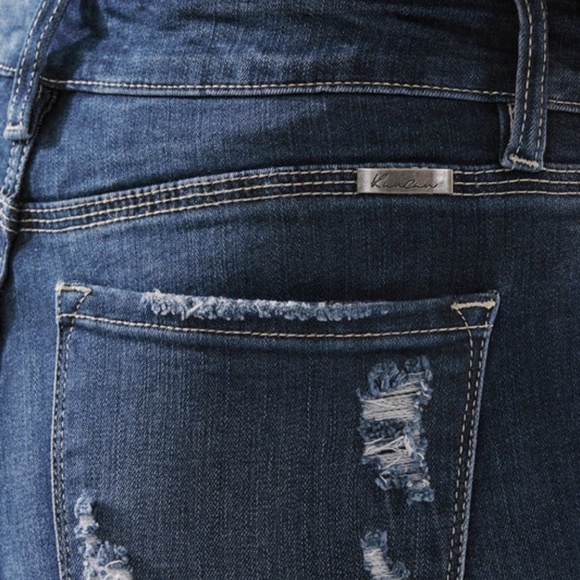 039 Kan Can High Rise Distressed Skinny Denim Jeans - Picture 8 of 10